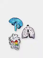 Черный пин "Organs 2" металлический, значок брошь, аксессуар украшение на одежду
