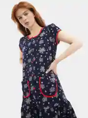 Темно-синий халат женский, домашний, Lilians