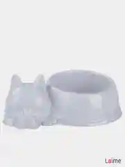 Серый миска для кошек, фигурная, 0,5 л