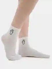 Угольный носки с принтами
