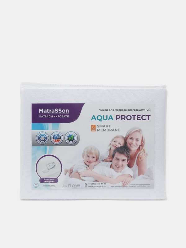 Чехол для матраса влагозащитный Aquaprotect, 180 х 200