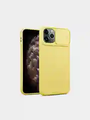 Желтый чехол для iPhone 11, 11 Pro, 11 Pro Max, 12/12 Pro/mini/Max, с закрывающейся крышкой