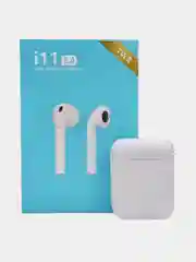 Белый наушники беспроводные Bluetooth i11 TWS