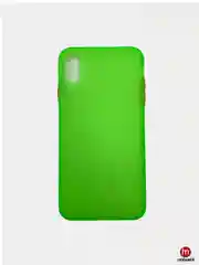 Лайм матовый силиконовый чехол для iPhone XS Max