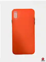 Оранжевый матовый силиконовый чехол для iPhone XS Max