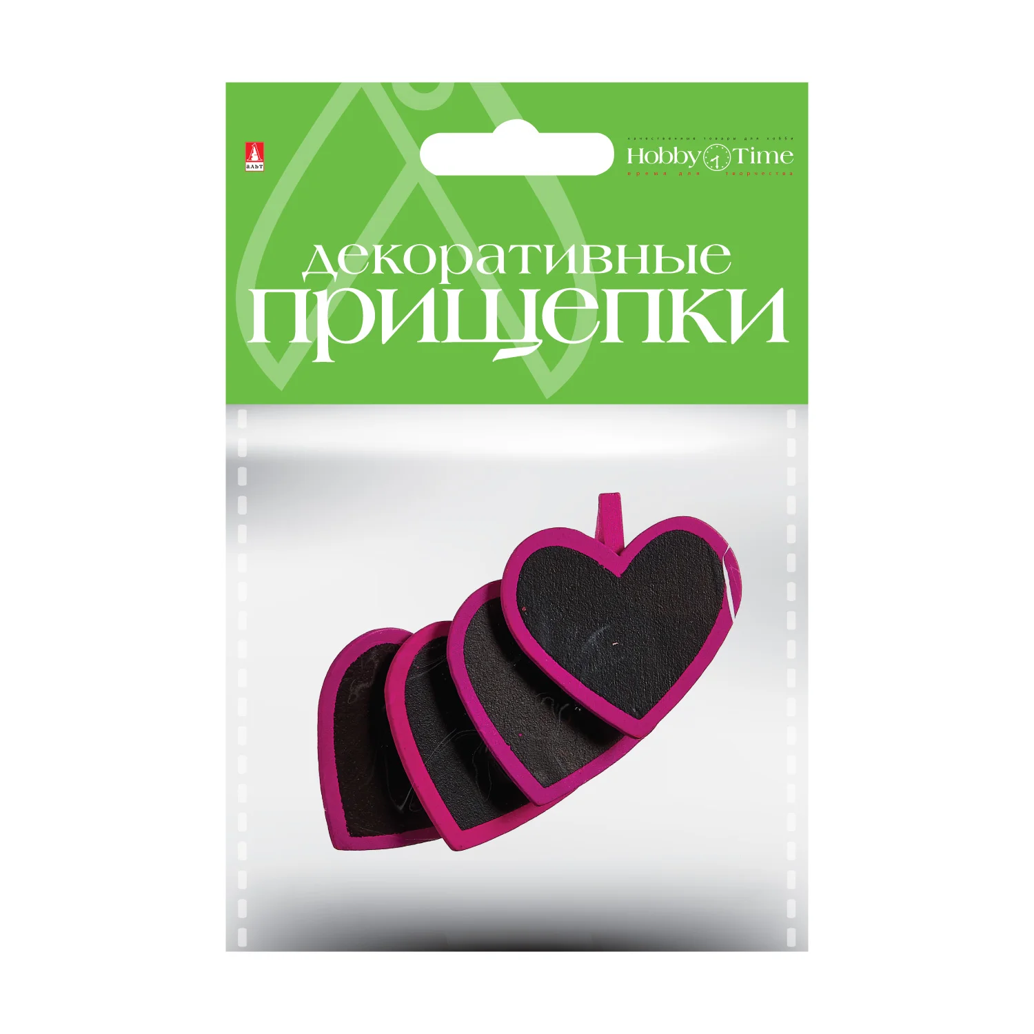 Розовый декоративные прищепки, набор №4