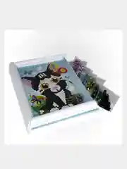 Картина из пайеток "Мечтающий котенок"