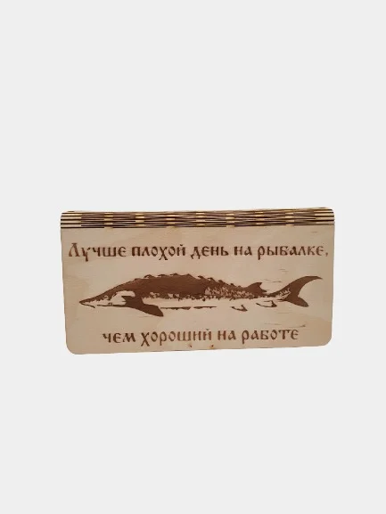 Подарочная копилка-купюрница из дерева