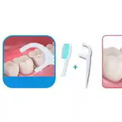 Зубочистка и зубная нить, 50 штук, флоссер