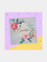 Серый складная мини-открытка