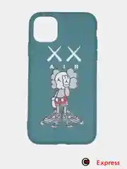 Голубой матовый чехол с принтом iPhone 6s / 7 / 8 / se2 / 7/8plus / x / xr / 11 / 11pro/11 pro max