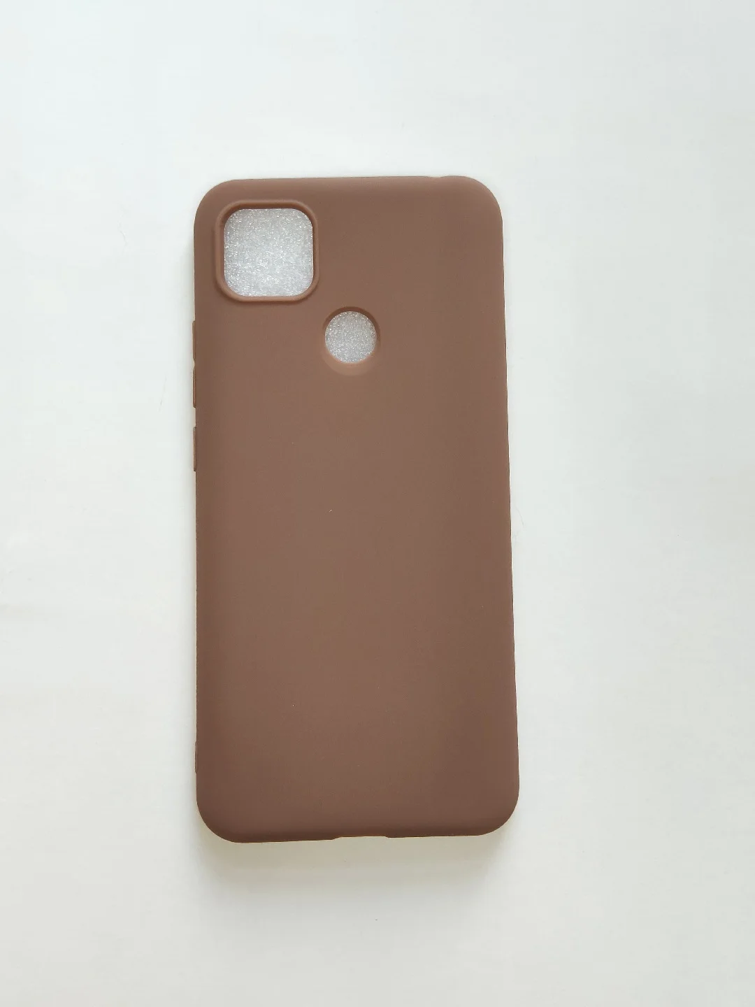 Коричневый xiaomi Redmi 9C чехол силиконовый цветной