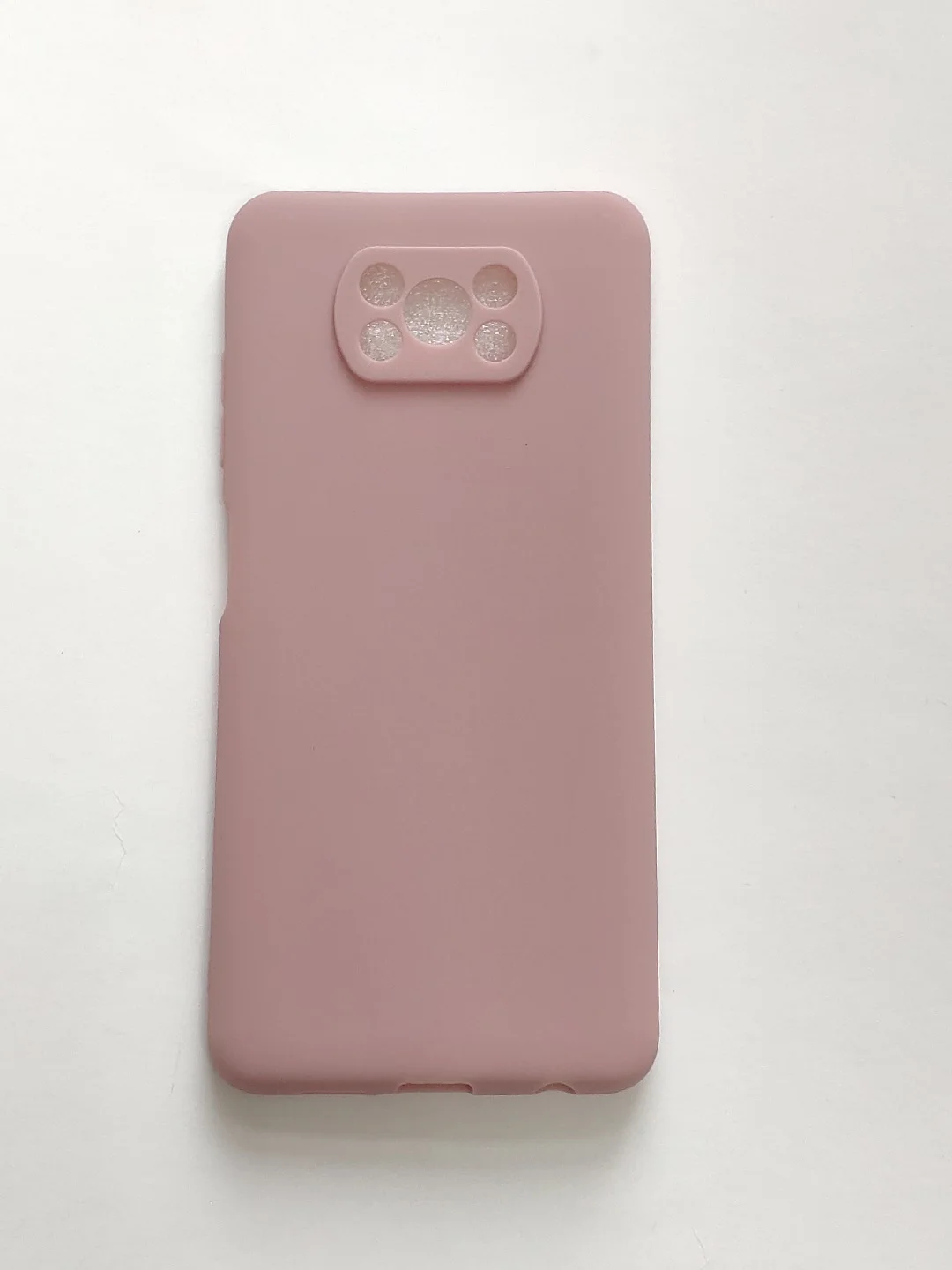 Красный xiaomi Poco X3 чехол силиконовый цветной