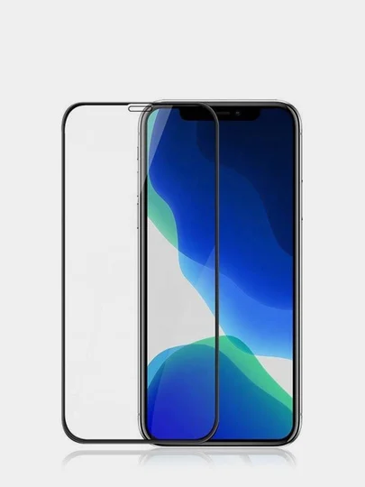Защитное стекло 9 D c черной рамкой для  iphone 6/6S, 6+/6S+, 7/8, 7+/8+, X/XS, XR/11
