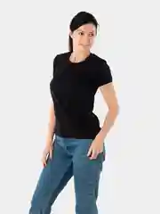 Черный футболка летняя, женская, Глория, трикотаж из хлопка