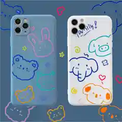 Матовый чехол с принтом iPhone 6s / 7 / 8 / se2 / 7/8plus / x / xr / 11 / 11pro/11 pro max