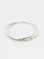 Серьги кольца, под серебряный, под серебро, разные размеры