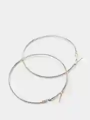 Серьги кольца, под серебряный, под серебро, разные размеры