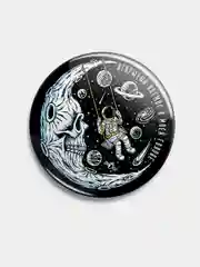Черный значок "Мой космос", 56 мм