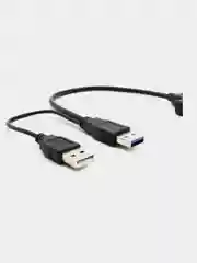 Белый кабель-переходник Sata-USB, для подключения жестких дисков 2.5 и SSD к ноутбуку