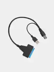 Белый кабель-переходник Sata-USB, для подключения жестких дисков 2.5 и SSD к ноутбуку