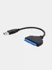 Белый кабель-переходник Sata-USB, для подключения жестких дисков 2.5 и SSD к ноутбуку