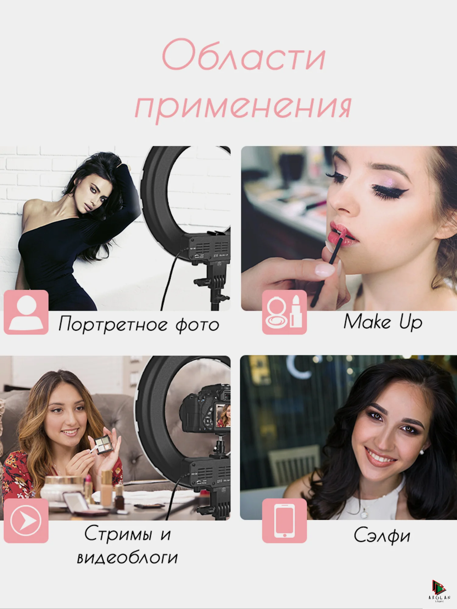 Кольцевая лампа светодиодная