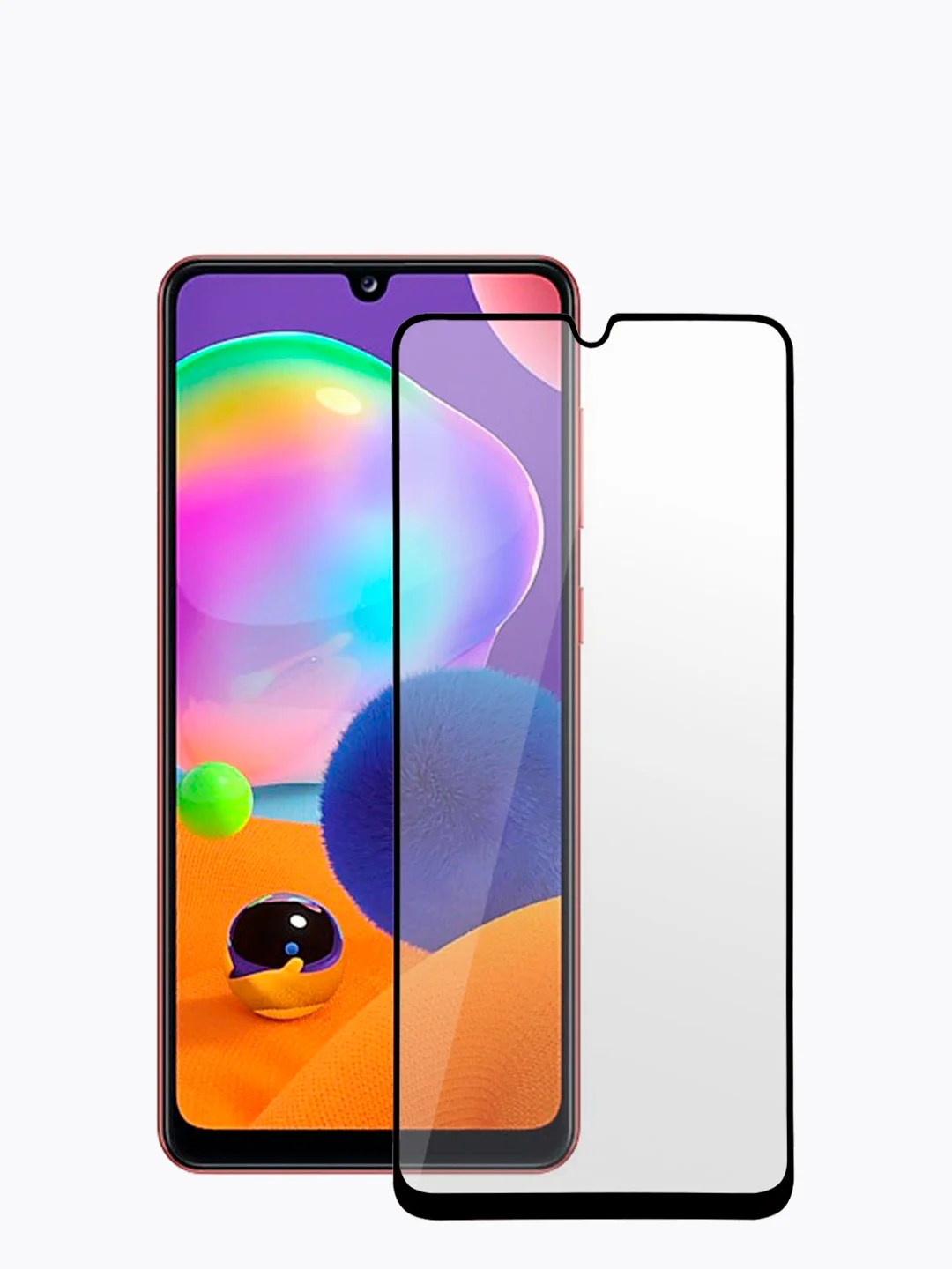 Черный защитное стекло для Samsung A22, M22, A31, A32 4G, гибкое, Pro Flexi