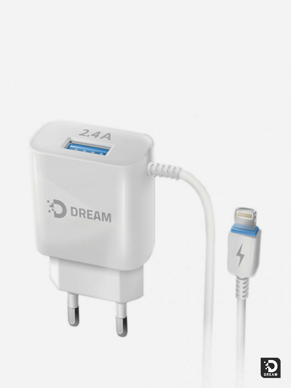 Сетевое зарядное устройство Dream SM05 Lightning для apple iphone 1xUSB, до  2.4A купить по цене 180 ₽ в интернет-магазине Магнит Маркет