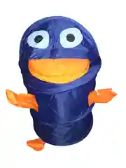 Синий круглая корзина для игрушек