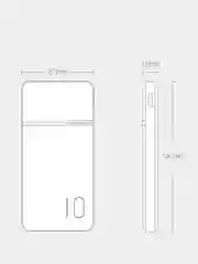 Черный внешний аккумулятор PowerBank KUULAA, 10000 mAh