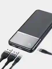 Черный внешний аккумулятор PowerBank KUULAA, 10000 mAh