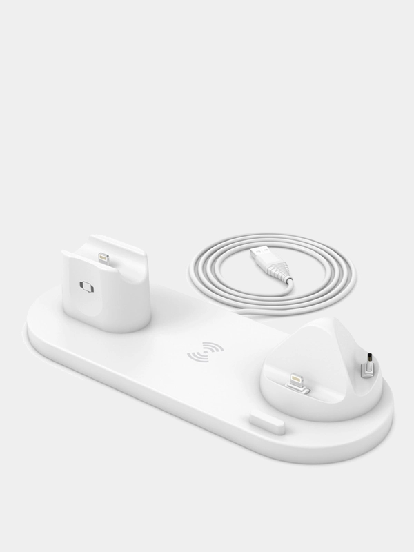 Зарядная станция для зарядки смартфона, смарт-часов и наушников