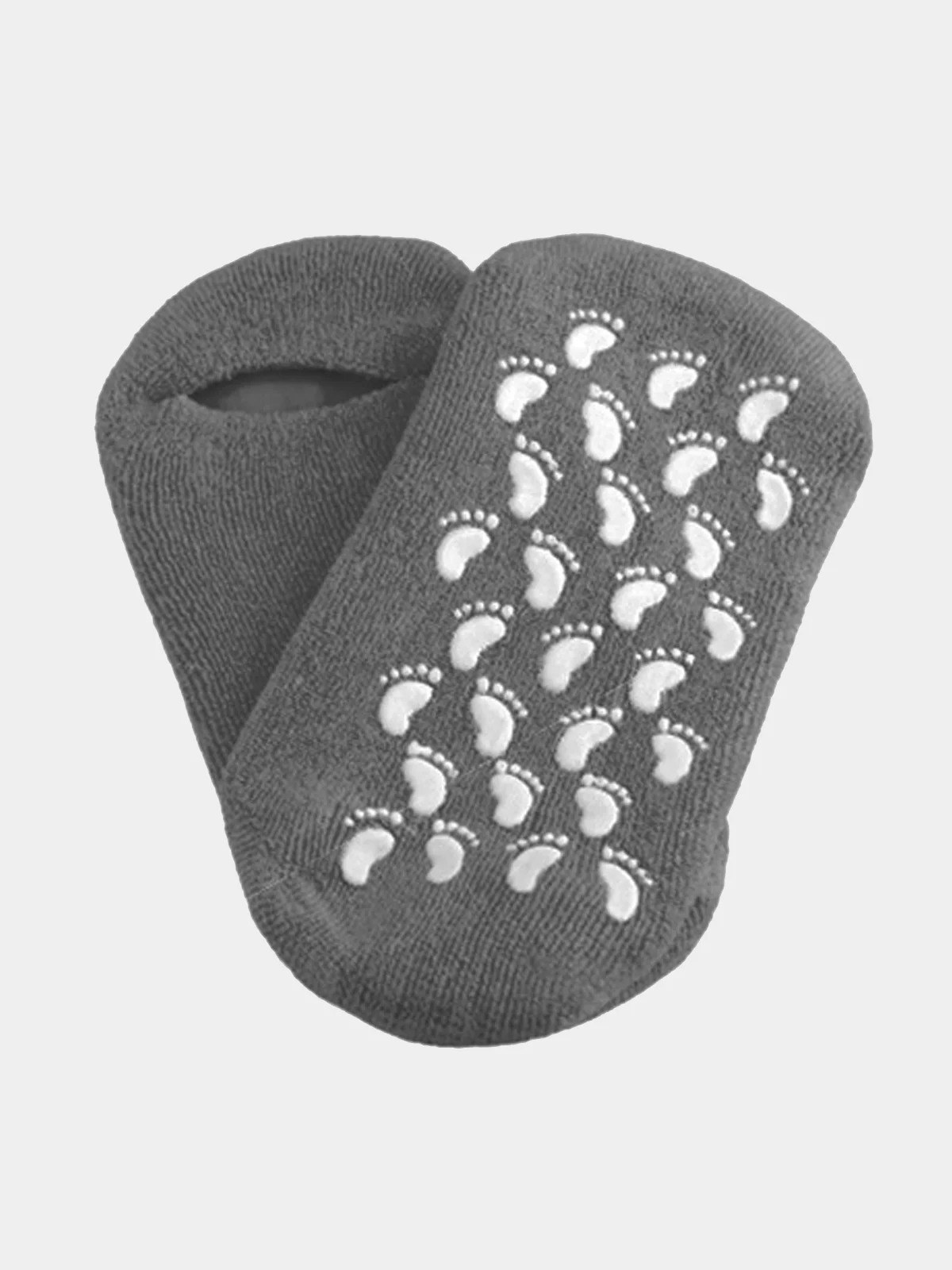 Серый увлажняющие гелевые носки Spa Gel Gloves, с гелевым покрытием для ног, для педикюра