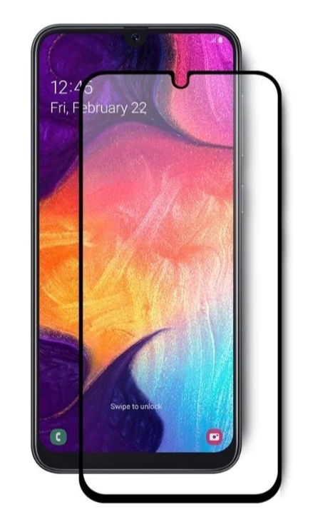 Защитное стекло 10D для Samsung Galaxy A20, A30, A50, A21, A31, M21, M31, 5-10D, black