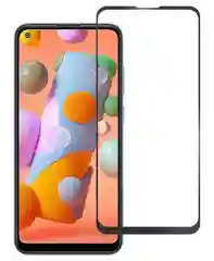Защитное стекло 10D для Samsung A01 (Black)