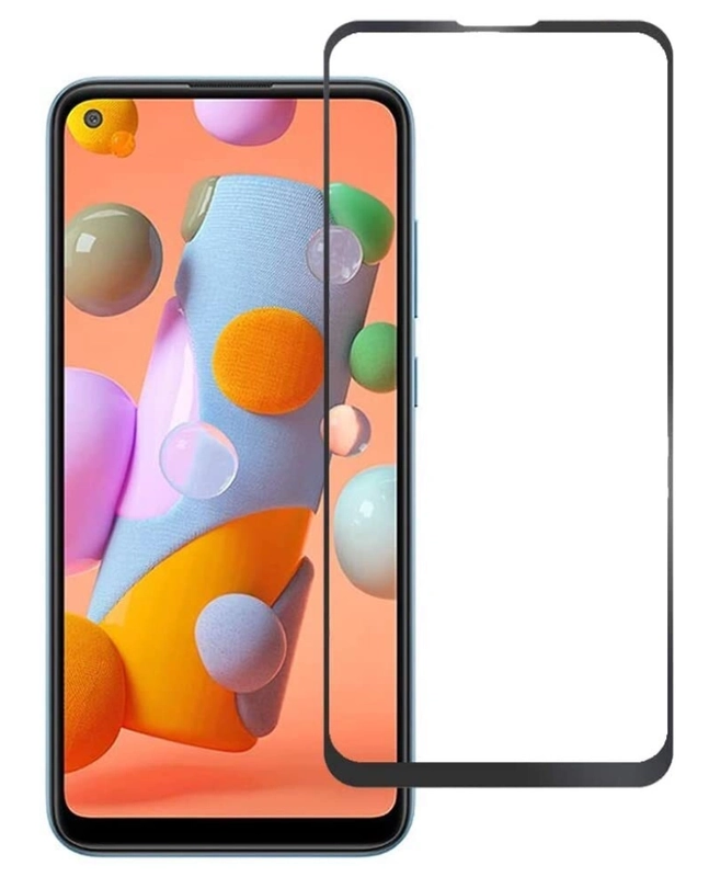 Защитное стекло 10D для Samsung A01 (Black)