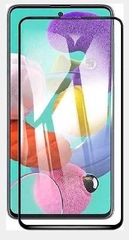Защитное стекло 10D для Samsung A71, black