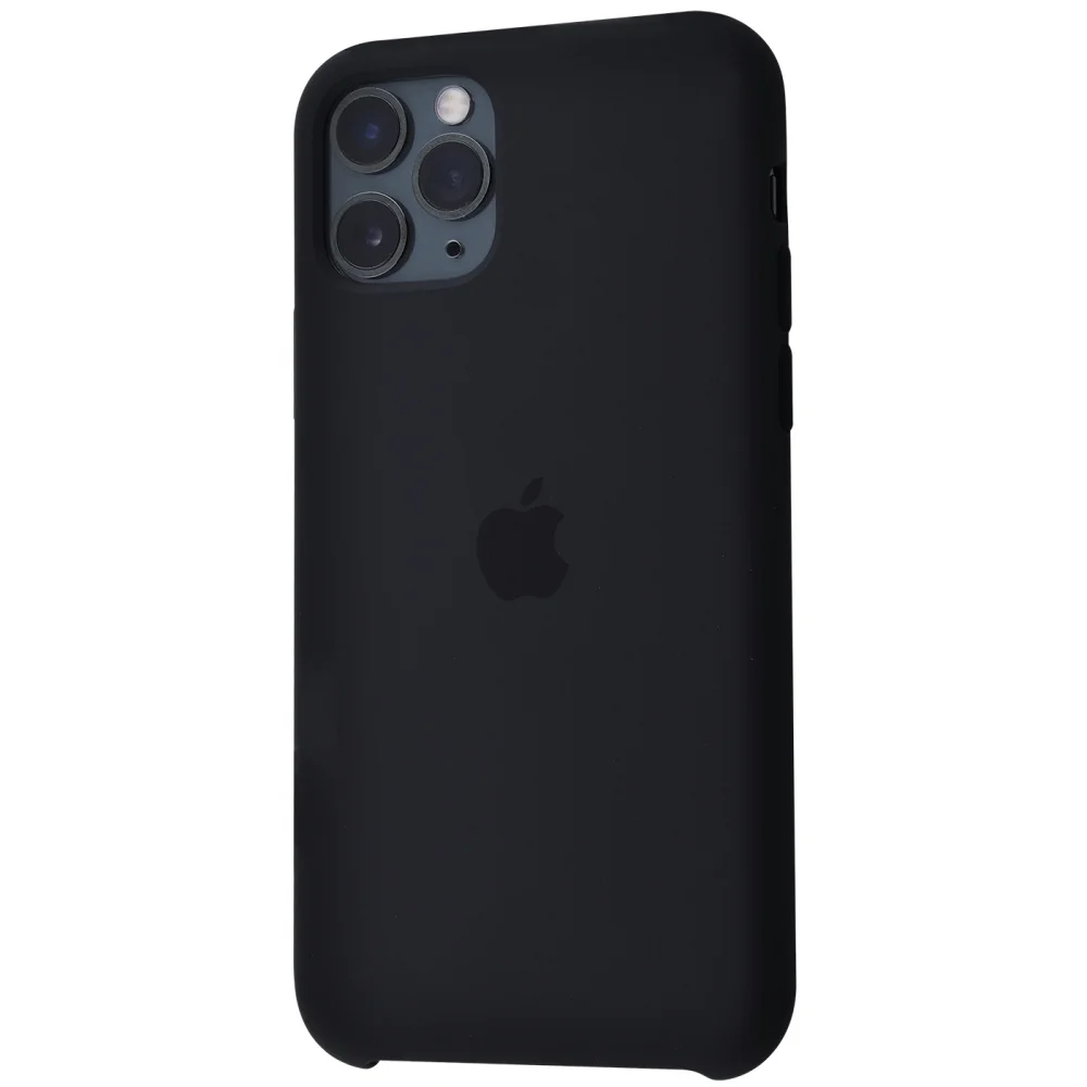 Черный чехол для айфона, silicone case iphone