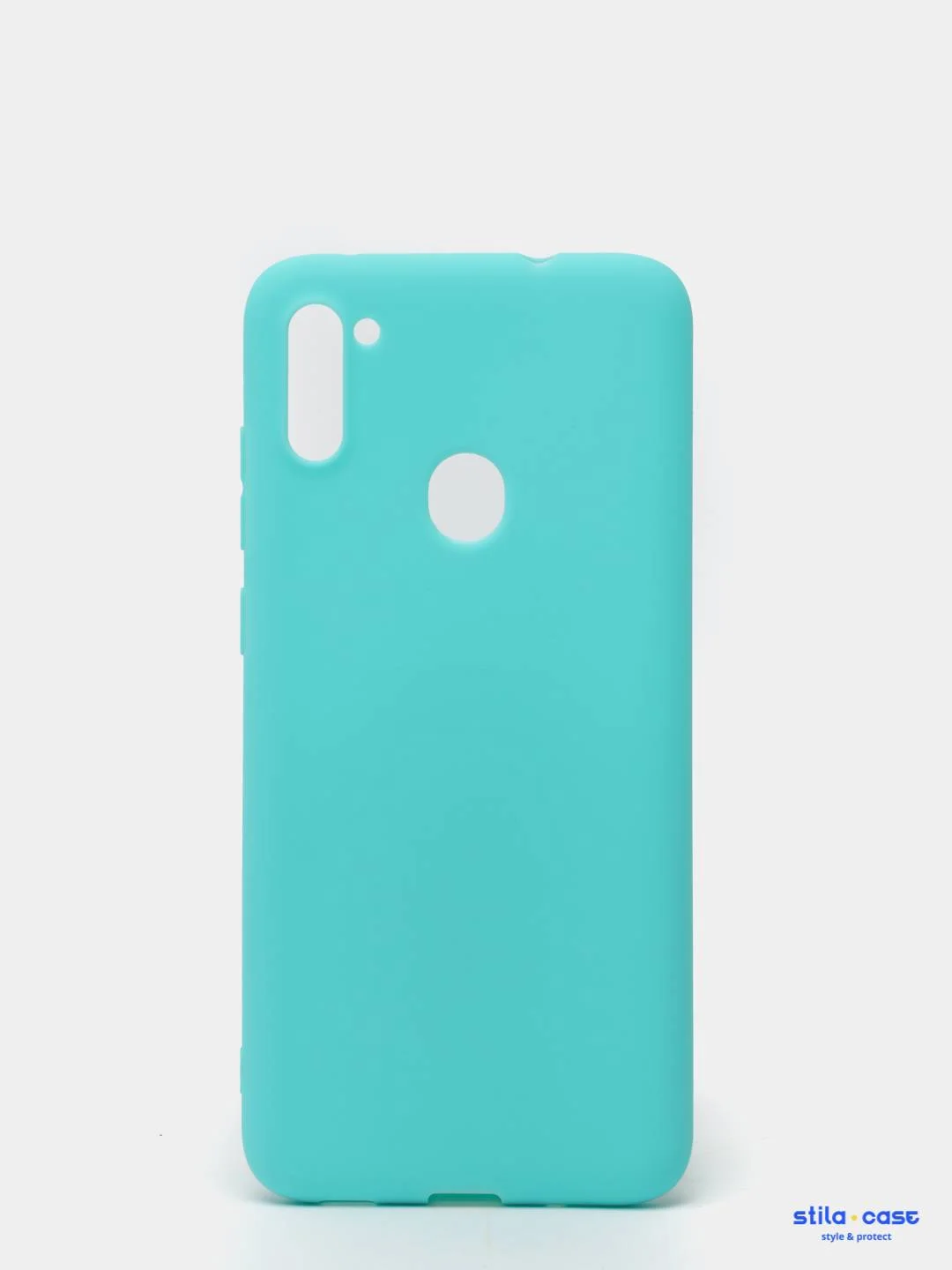 Бирюзовый чехол для Samsung Galaxy A11, M11 силиконовый