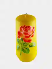 Свеча подарочная Ваза с розами, 6 х10 см, 3 цвета