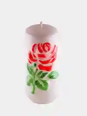 Свеча подарочная Ваза с розами, 6 х10 см, 3 цвета