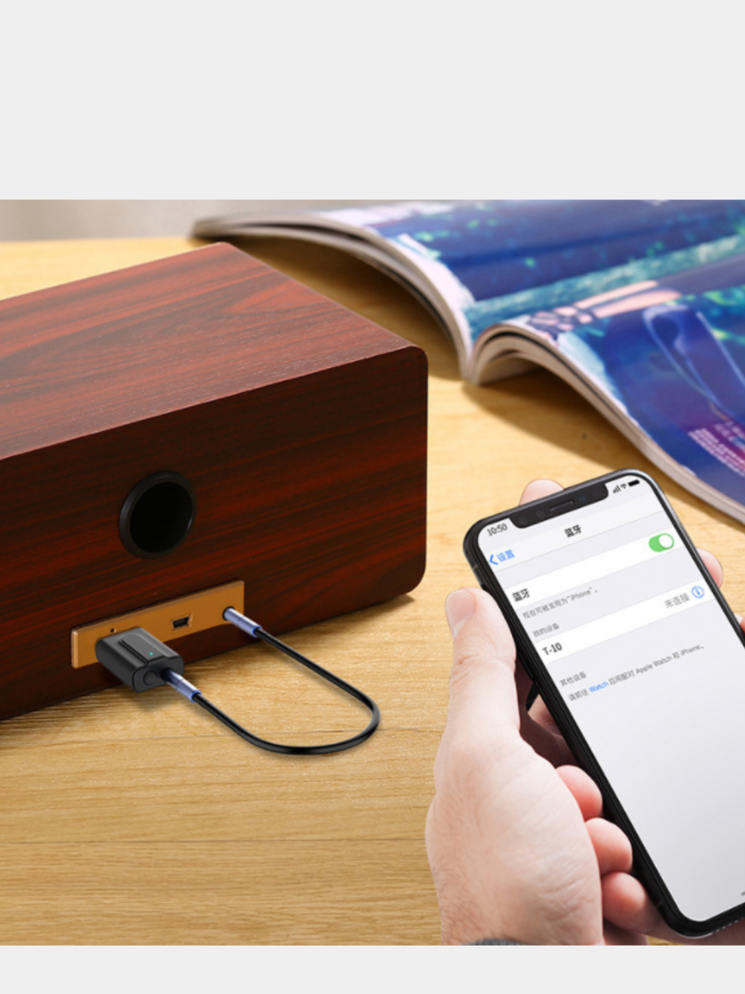 Беспроводной AUX Bluetooth 5.0 T10 приемник-передатчик. Беспроводная передача  музыки купить по цене 695 ₽ в интернет-магазине Магнит Маркет