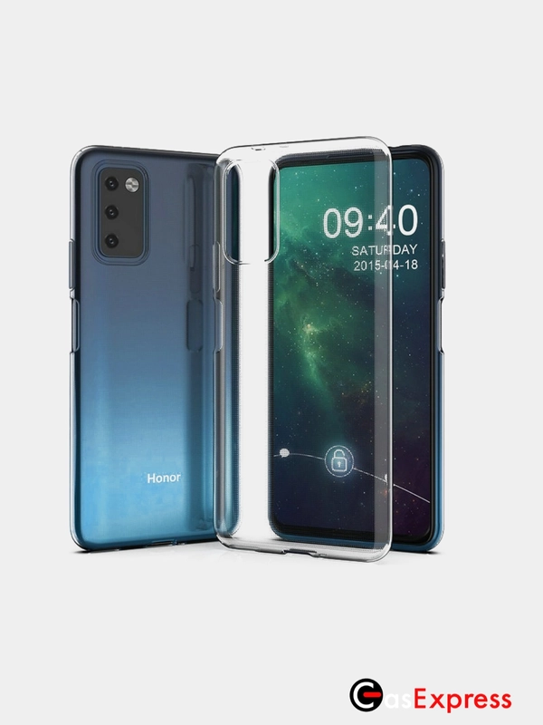 Чехол Honor 30 Pro / 20 Pro, прозрачный, плотный, 1.5 мм