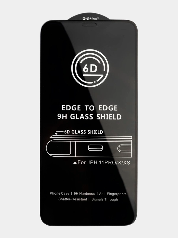 G-Rhino / стекло 6D для iPhone 6/6s, 6 plus, 7/8, 7/8 Plus, Xr/11, Xs/11Pro, 12, 12 Mini, 12 Pro Max