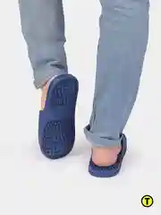 Синий сланцы мужские с массажной стелькой, 3 цвета