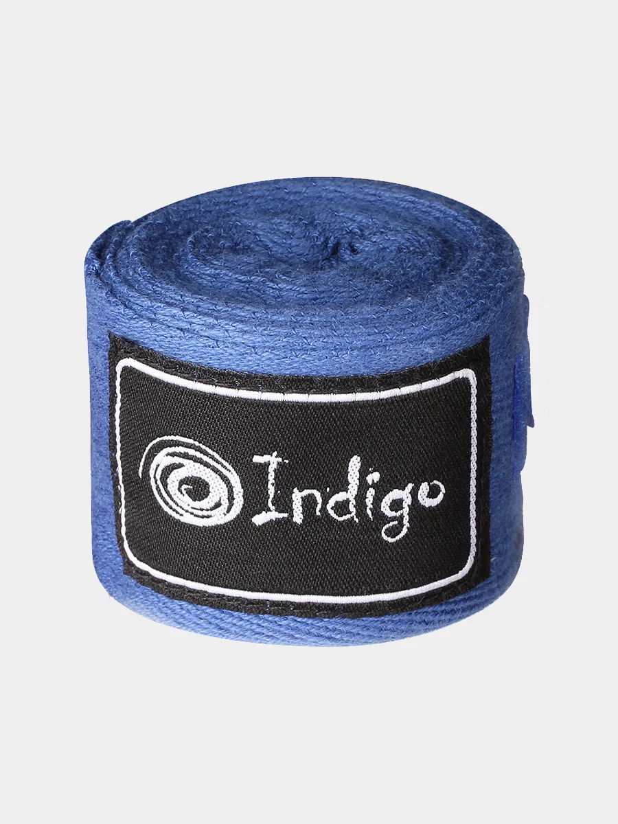 Синий бинт боксёрский Indigo, 2 шт