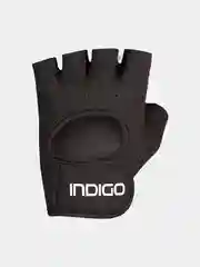 Черный перчатки для фитнеса женские Indigo с антискользящим резиновым напылением
