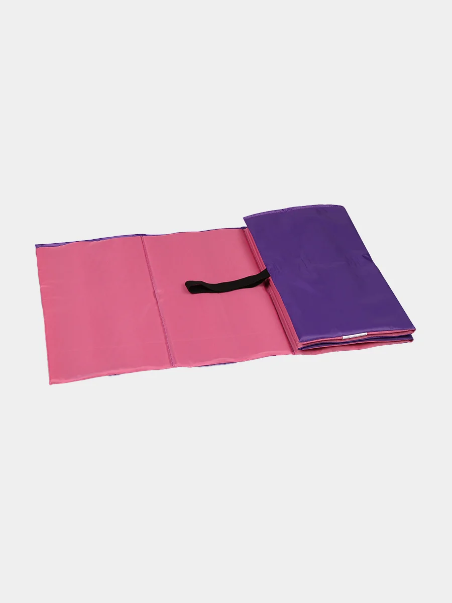 Розовый коврик гимнастический детский Indigo, 150х50 см