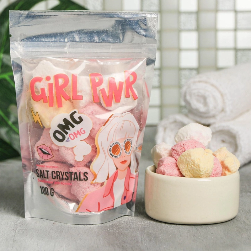 Соляные кристаллы Girl PWR, 100 г